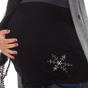 Bandeau de grossesse strass flocon