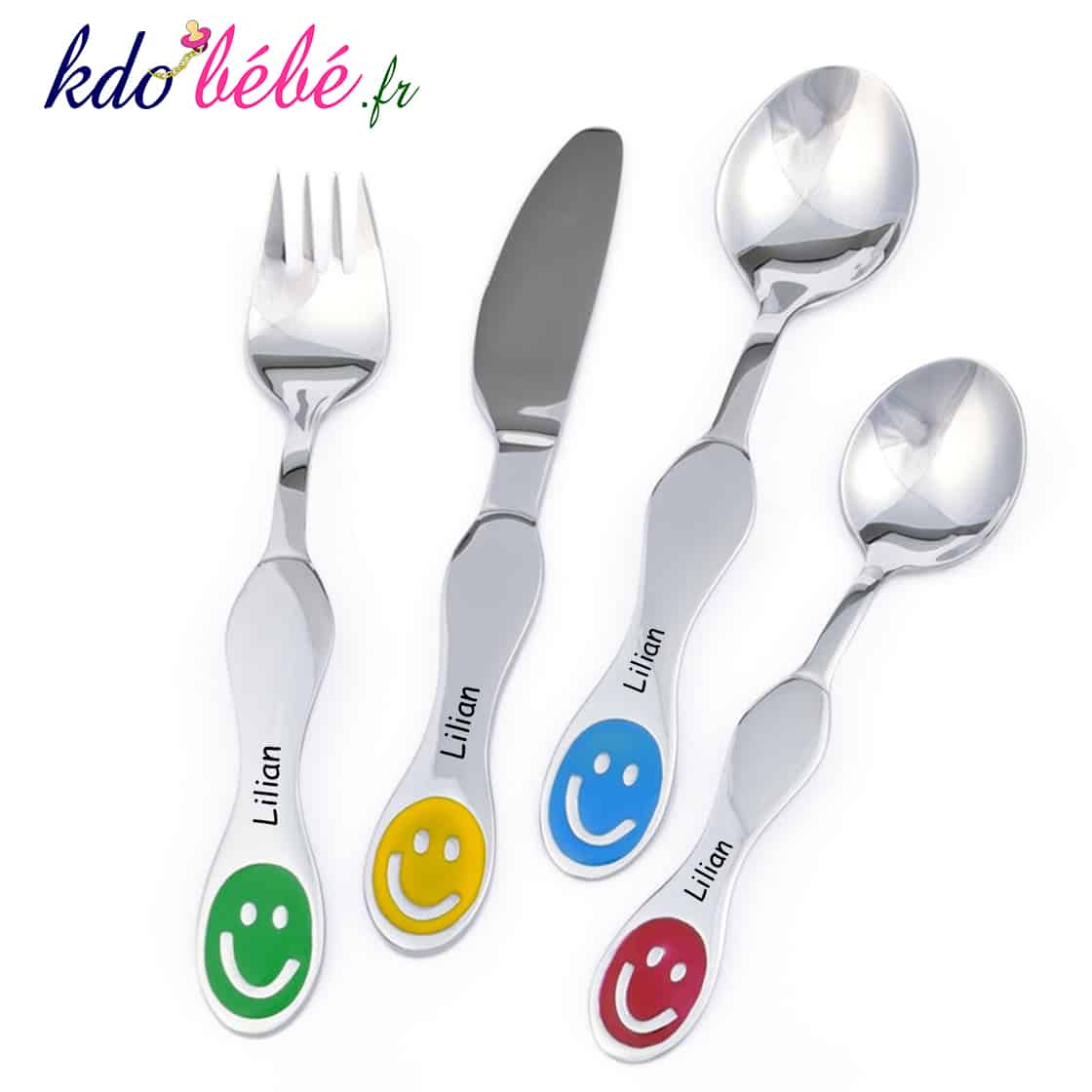 Couverts Smile Personnalises Avec Prenom Kdobebe Fr